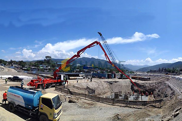 Truck Mounted Boom Pump 42 meters in Papua New Guinea